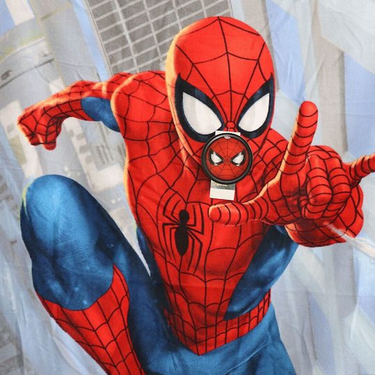 Marvel Детски плажен кърпа Сив Spiderman 137x70см.