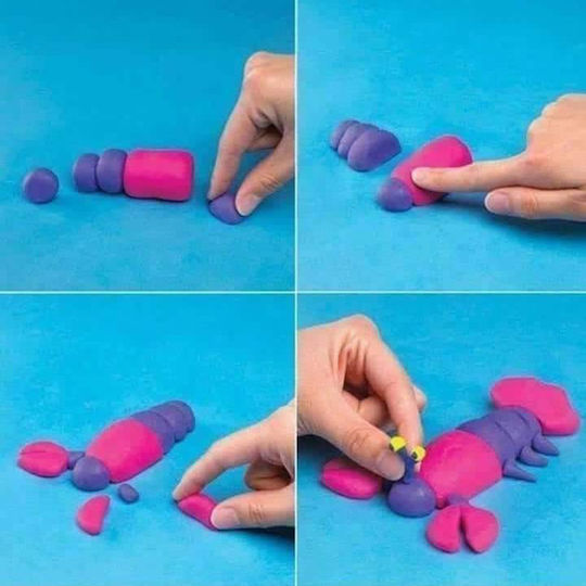 Set de cutii de plastilină 3 culori 3pcs 1pxd113