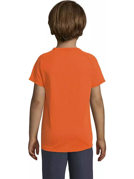 Kids' T-shirt Orange Sporty