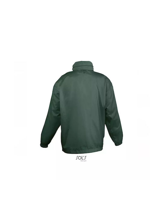 Sol's Kids Casual Jacket Windproof with Hood Green