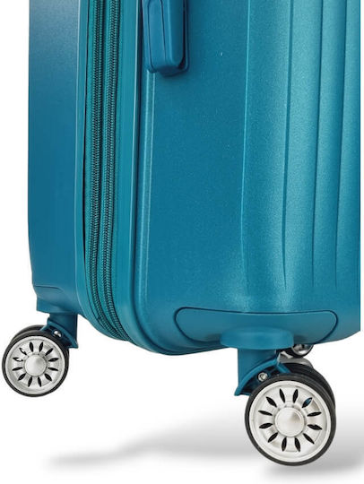 Forecast Cabin Travel Suitcase Hard Blue with 4 Wheels Height 55cm