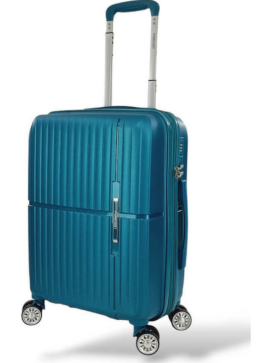 Forecast Reisekoffer Hart Blau mit 4 Räder Höhe 55cm