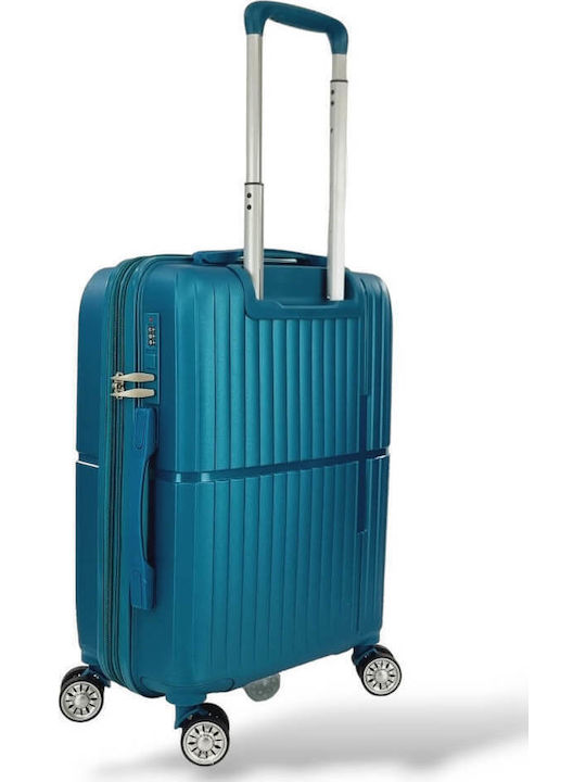 Forecast Reisekoffer Hart Blau mit 4 Räder Höhe 55cm