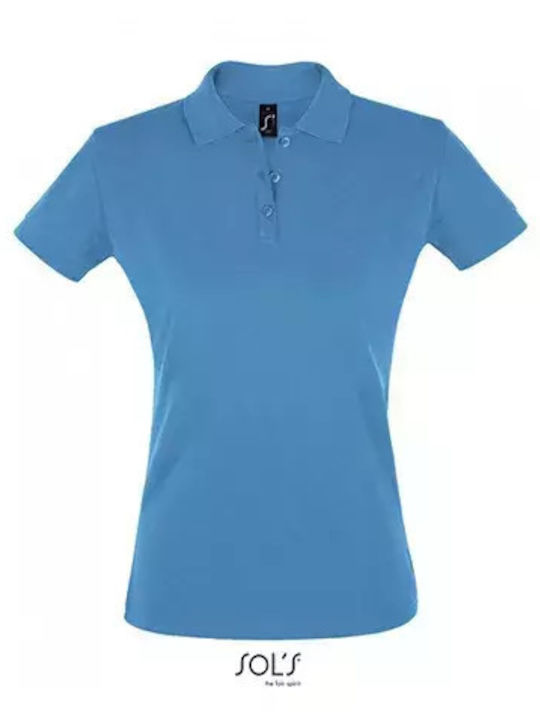 Sol's Perfect Women's Short Sleeve Promotional Blouse Blue