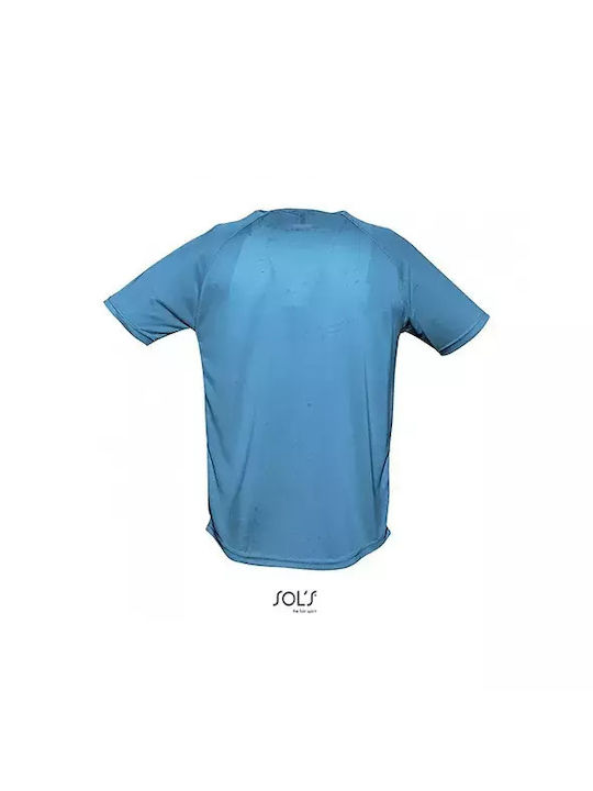 Sol's Sporty Bărbătesc Tricou Promotional Mânecă Scurtă Blue