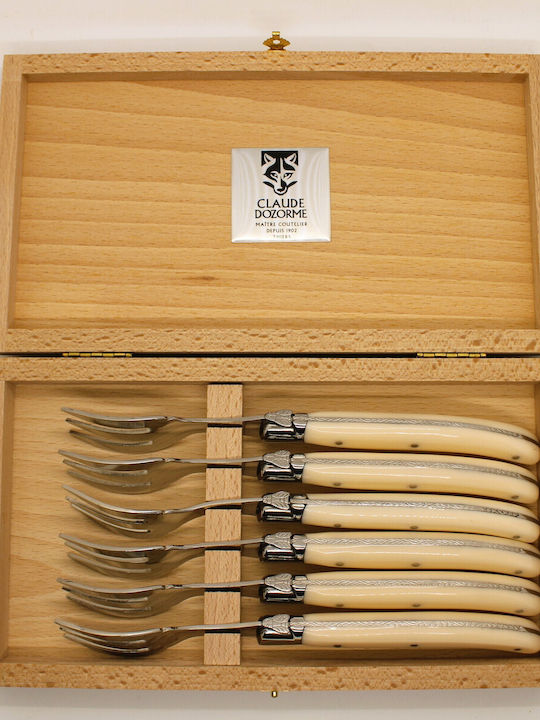 Laguiole Set of Forks Table Brown 6pcs