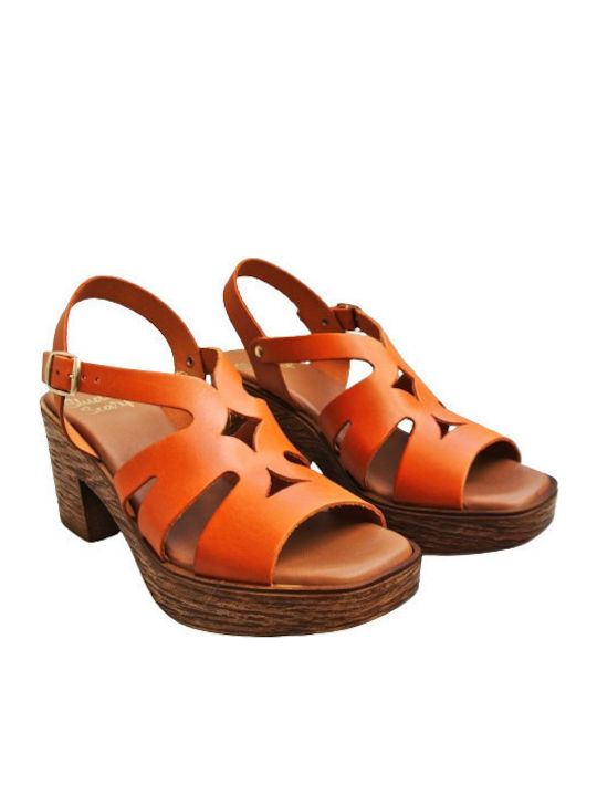 Leather Sandals Anatomic Brown