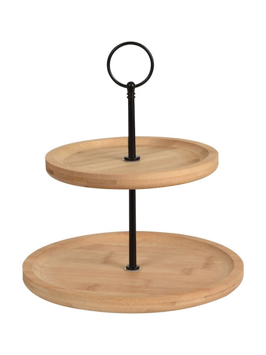 Excellent Houseware Ξύλινη Εταζέρα 2 Ορόφων Καφέ Ø21.5xY23.5cm Π16.5xΜ23.5xΥ23.5cm Excellent Houseware Ξύλινη Εταζέρα 2 Ορόφων Καφέ Ø21.5xY23.5cm Π16.5xΜ23.5xΥ23.5cm
