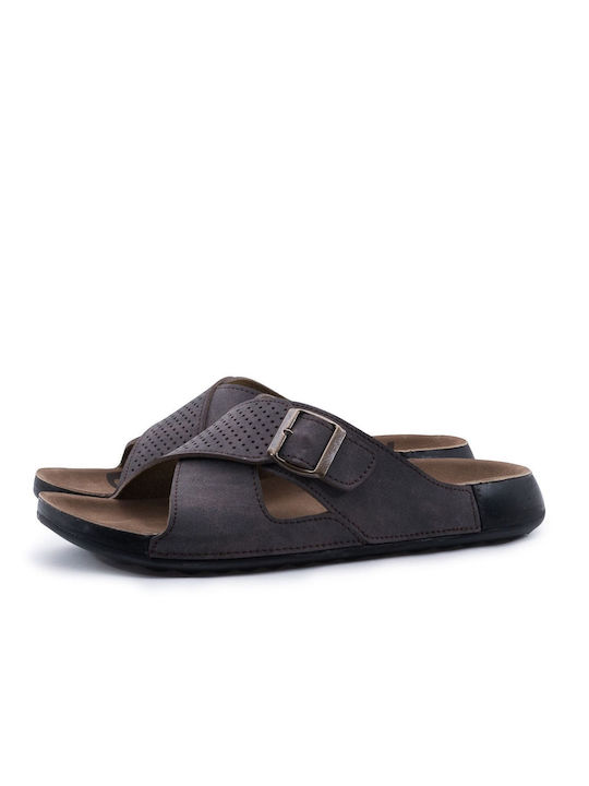 Antrin Herrensandalen in Braun Farbe