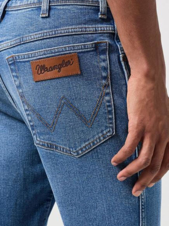 Texas Men's Jeans Pants with Slim Straight Application Blue