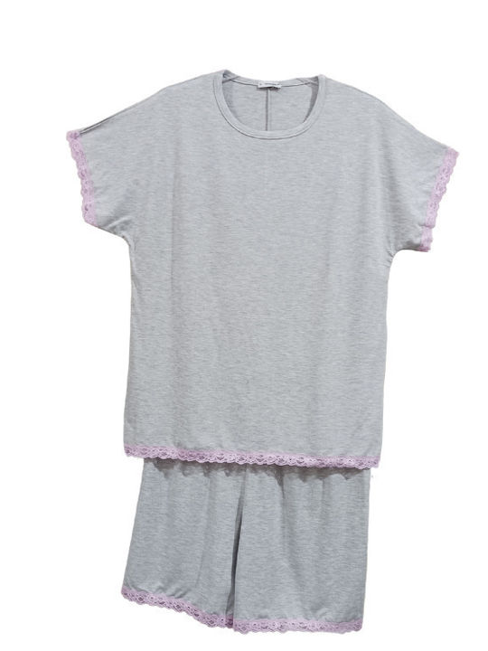 Confezioni Biemme SNC Summer Women's Pyjama Set Grey