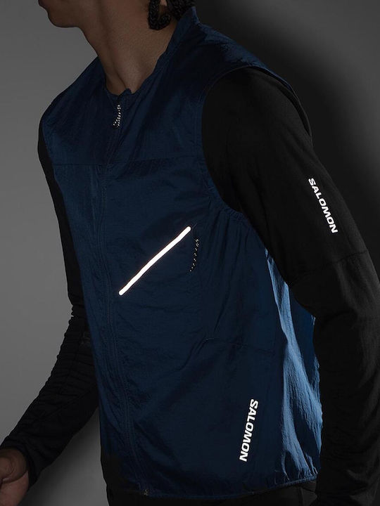 Sense Aero Wind Ärmellos Jacke Wasserdicht und Winddicht Blau