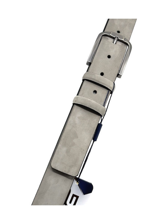 Men's Belt Leather Gray