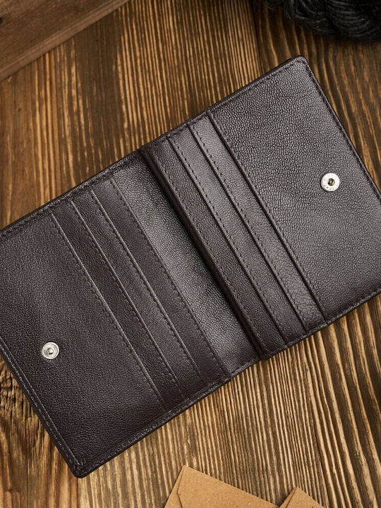 Leather Men's Wallet Classic with RFID Brown