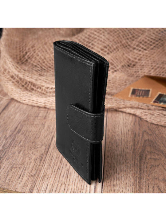 Δερμάτινο Ανδρικό Πορτοφόλι με RFID Μαύρο