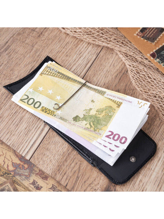 Кожено Мъжки Портфейл с RFID Черен