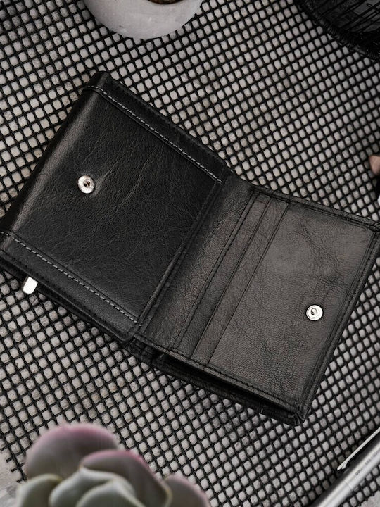Leather Men's Wallet with RFID Black