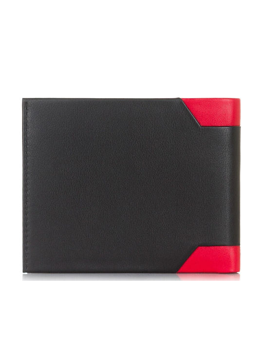 Кожен Мъжки Портфейл С RFID Червен