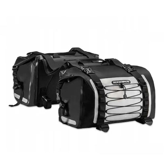 Rockbros AS-010BGR Σετ Πλαϊνές Βαλίτσες Μοτοσυκλέτας 60lt σε Γκρι Χρώμα
