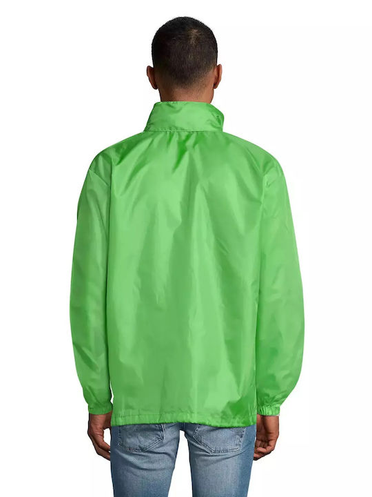 Sol's Men's Jacket Waterproof and Windproof Green