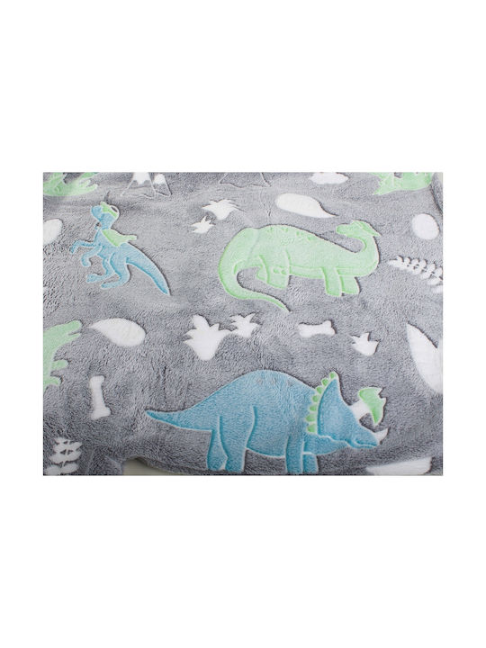 Children's Hooded Blanket Hood Sleeves Zola Phosphorescent Inserts Warm Fuzzy Room