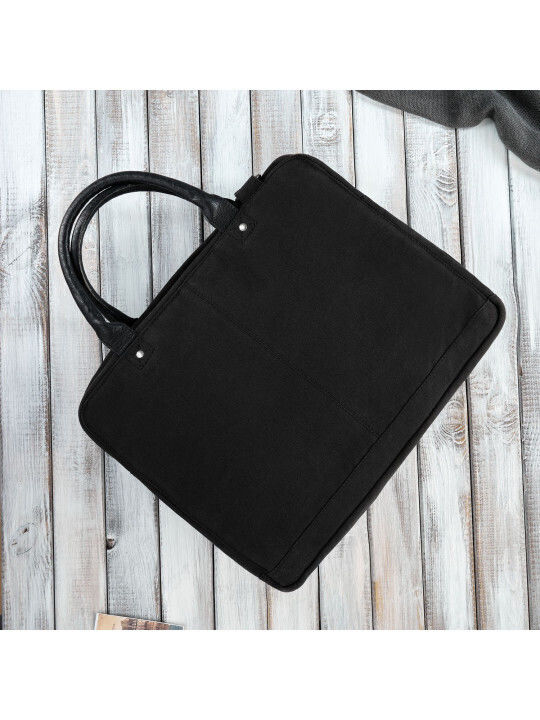 Paolo Peruzzi Geantă pentru laptop 14" MacBook Pro de 14 inchi M2 2023/M1 2021 în culoarea Negru E-04-BL