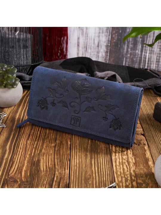 Leather Waist Bag Navy Blue