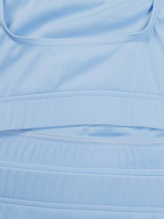 Bikini Set Sports Bra Light Blue