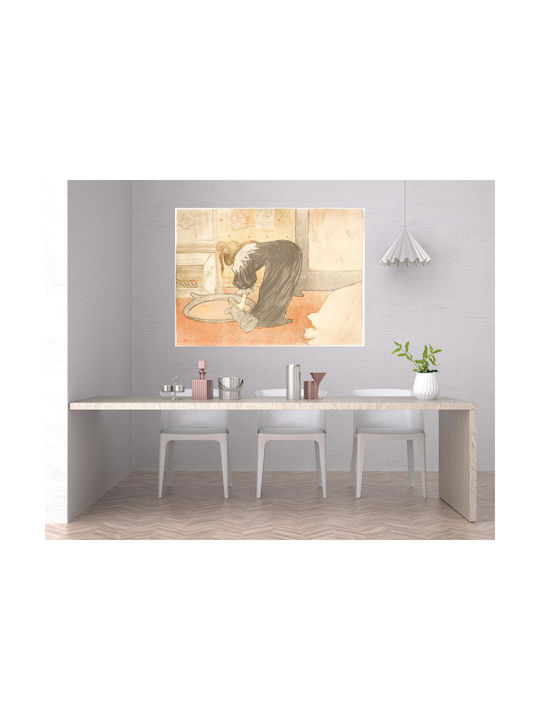 Femme Au Tub Painting on Canvas 40x50cm