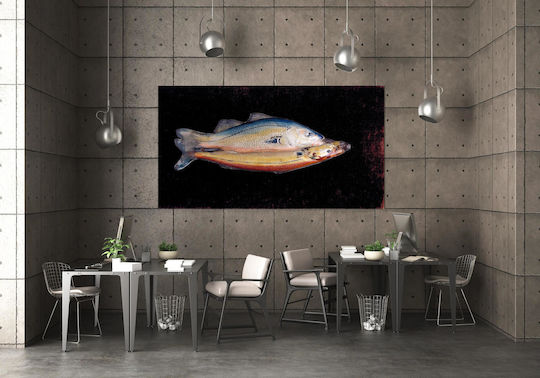Two Fish One Gemälde Glas 50x80cm