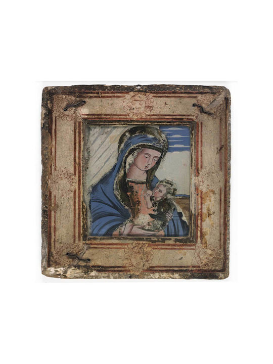 Virgin And Child, Smithsonian American Art Museum, Gift Of John Gellatly Gemälde auf Leinwand 110x110cm