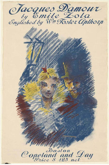 Jacques Damour By Emile Zola, Illustrations By Ethel Reed Gemälde auf Leinwand 90x60cm