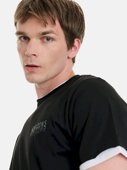 T-shirt Μαύρο