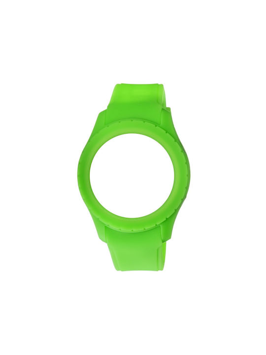 WATX & CO Καουτσούκ Λουράκι Πράσινο 49mm