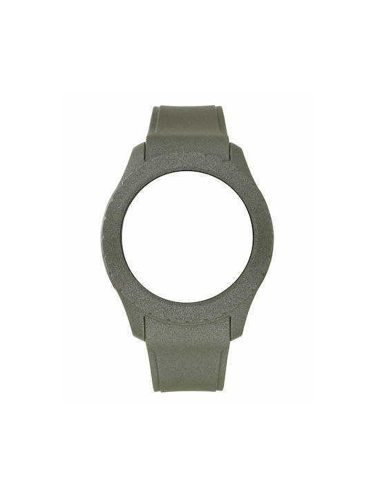 WATX & CO Καουτσούκ Λουράκι Πράσινο 49mm