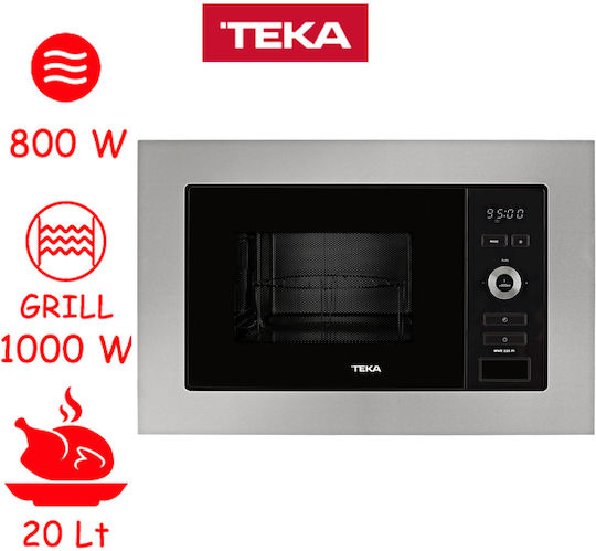 Teka MWE 225 FI Cuptor cu microunde încorporat cu Grill 20lt Inox