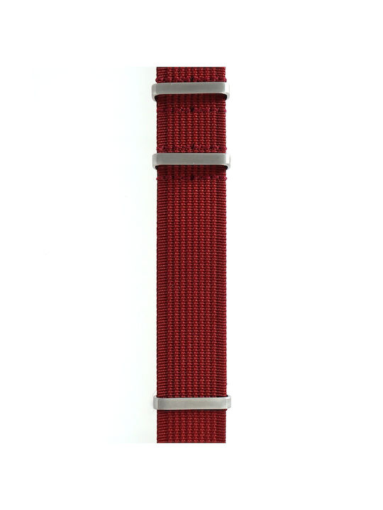 Piero Magli Fabric Strap Nato Red 22mm