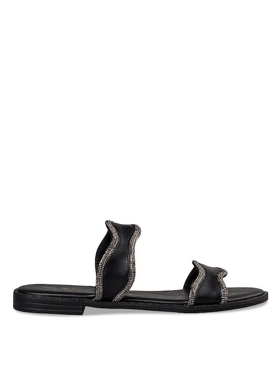 Envie Shoes Women's Flat Sandals in Black Color