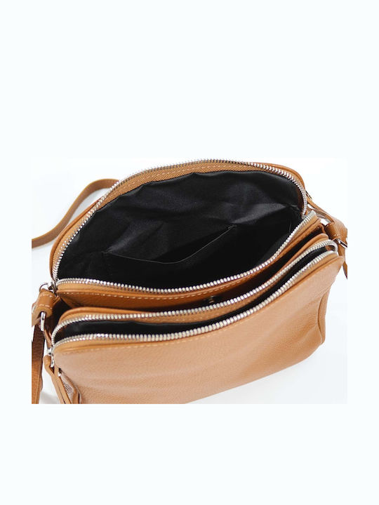 Leather Women's Bag Shoulder Tabac Brown