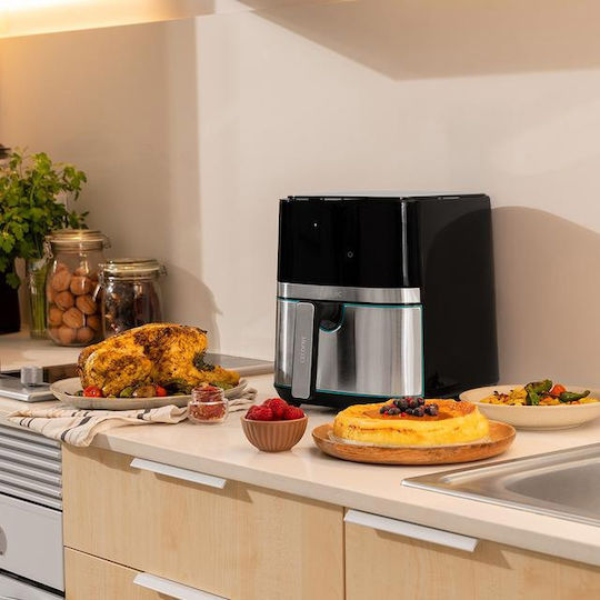 Cecotec Cecofry Full 5500 Connected Pack Friteuză cu aer cu Wi-Fi 5.5lt Argintiu
