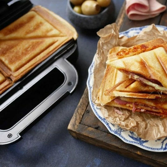 Breville VST082 Ultimate Deep Fill Τοστιέρα με Αποσπώμενες Πλάκες για 2 Τοστ 850W Μαύρη