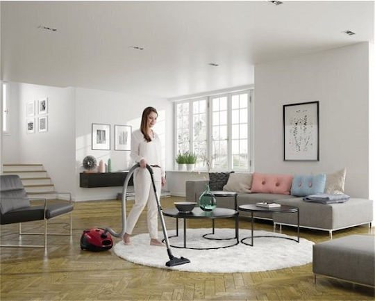 Electrolux EPF61RR Ηλεκτρική Σκούπα 800W με Σακούλα 3.5lt Κόκκινη