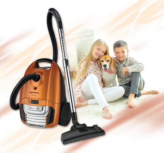 Heinner HVC-MS700KP Ηλεκτρική Σκούπα 700W με Σακούλα 3lt Καφέ