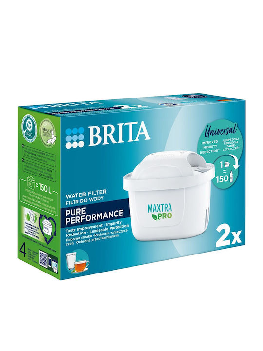 Brita Water Filter Replacement for Pitcher Maxtra Pro Pure 2pcs