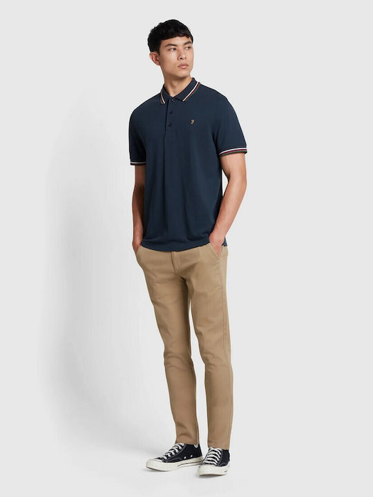 Farah Men's Short Sleeve Blouse Polo dark blue