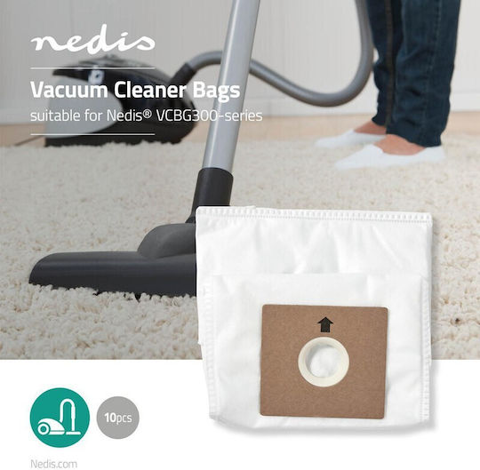 Nedis Vacuum Cleaner Bags 10pcs Compatible with Vacuum Cleaner Nedis