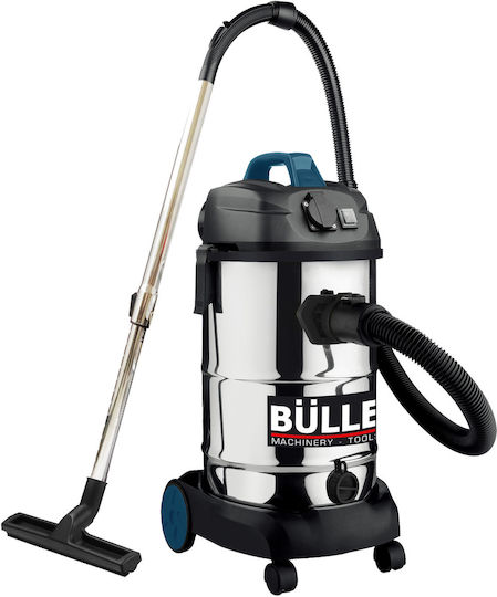 Bulle Vacuum Wet / Dry 1600W with Stainless Bin 30lt