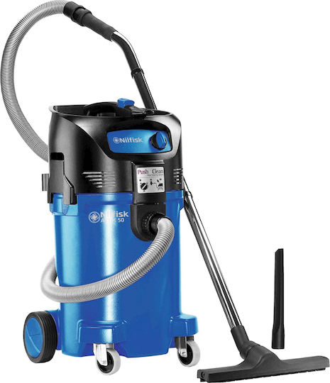 Nilfisk Alto Attix 50-01 PC Σκούπα Υγρών / Στερεών 1500W με Πλαστικό Κάδο 47lt