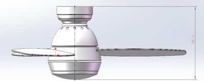 IQ Deckenventilator 92cm mit Licht und Fernbedienung Weiß