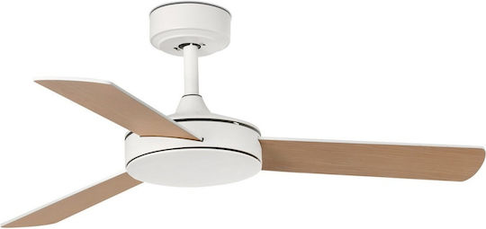 Faro Barcelona Mini Mallorca S Ανεμιστήρας Οροφής 107cm White/maple